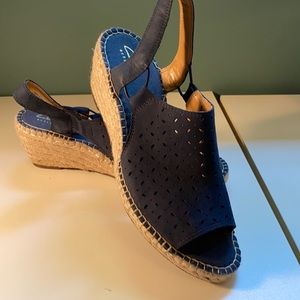 Clarks navy blue sandals. Never worn.